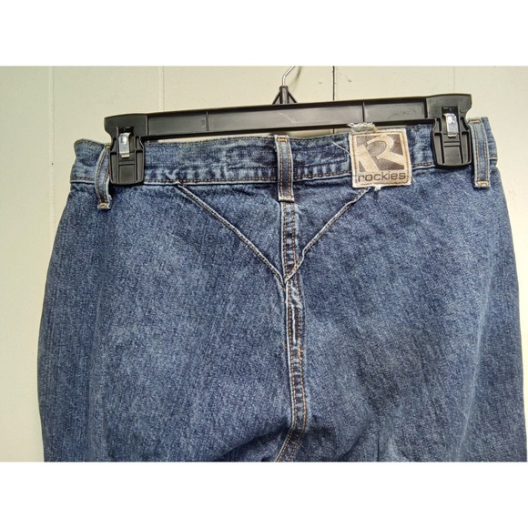 Vintage Rockies Womens Jeans 100% Cotton Lowrise Med Wash (Size 3 Long) - Picture 4 of 6